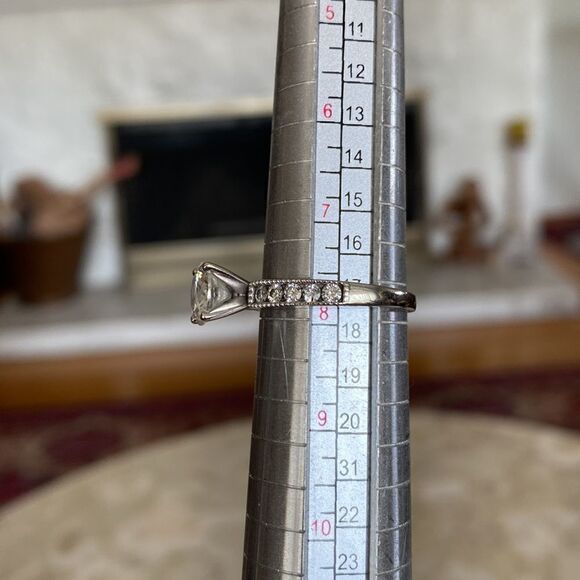 1.82 TCW 14K Charles & Colvard Forever One Moissanite Solitaire Engagement Ring - Picture 10 of 13